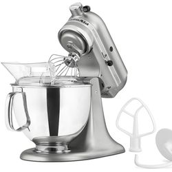 KitchenAid 5 Quart Stand Mixer Architect Series – Stainless Steel Silver– Works Perfect