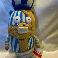 Banpresto Recommembers Plush 15in Japan Blue White Stripes Zipper Back With Tags