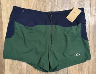 Men Nike Running Shorts Trail Sunrise 5” Dri‑FIT /  HJ3572 323 / X-Large