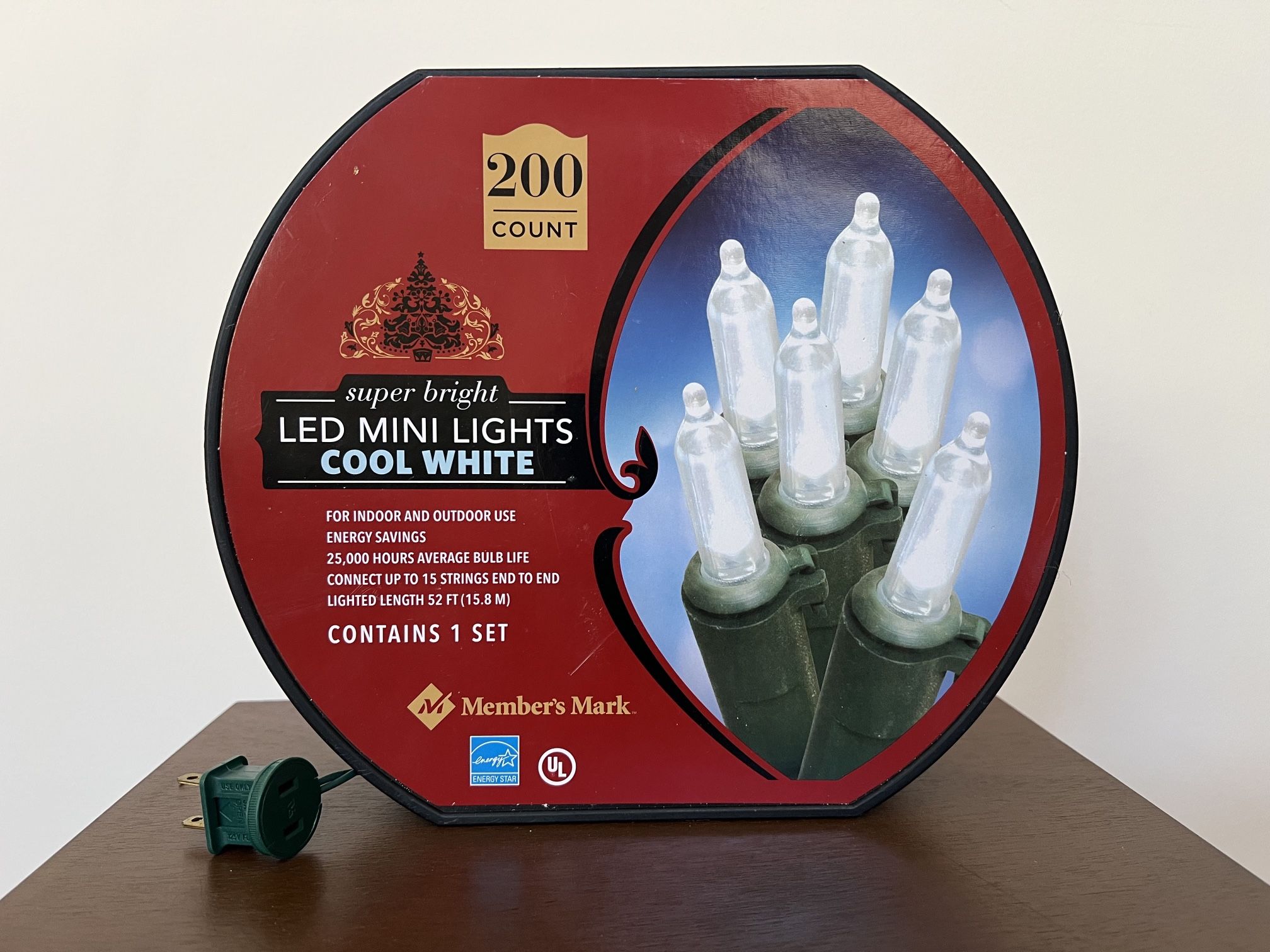 New, 200ct LED Mini Christmas Lights