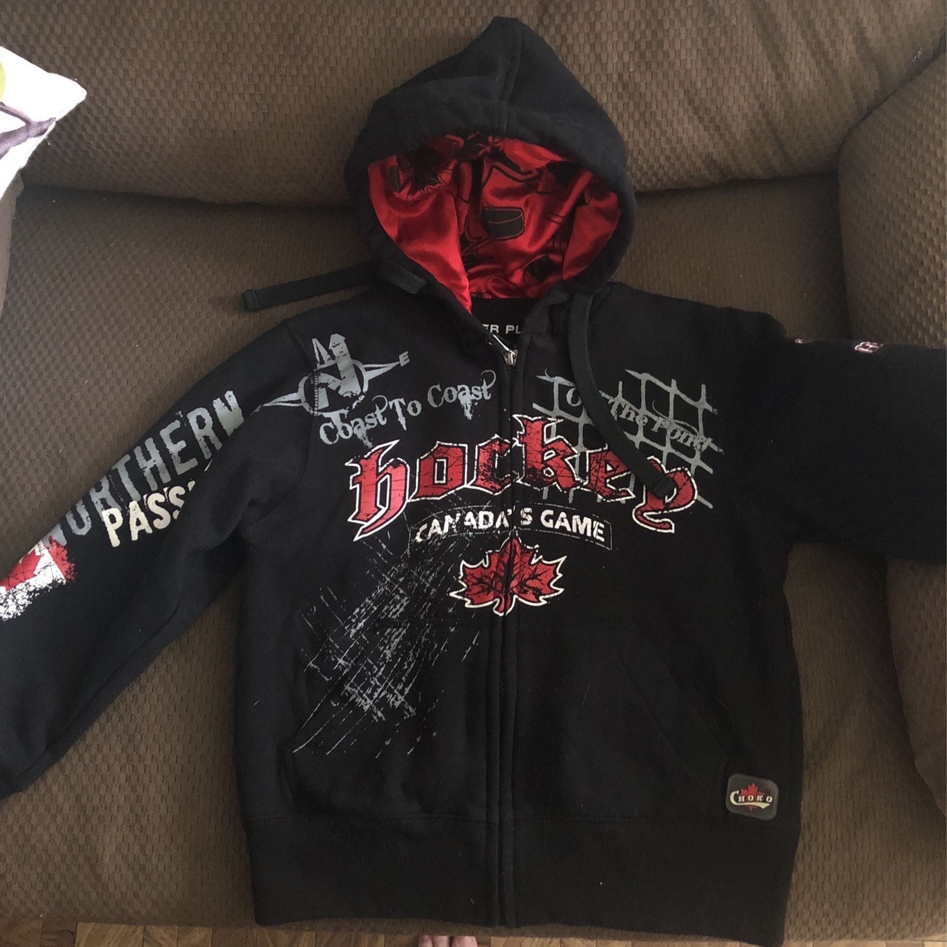 Boys Sz 5 Canada Hockey Hoodie