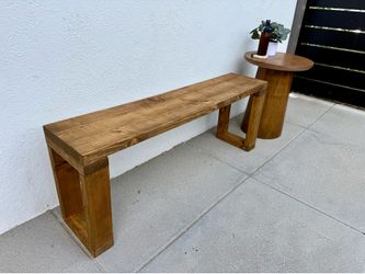 Wood bench