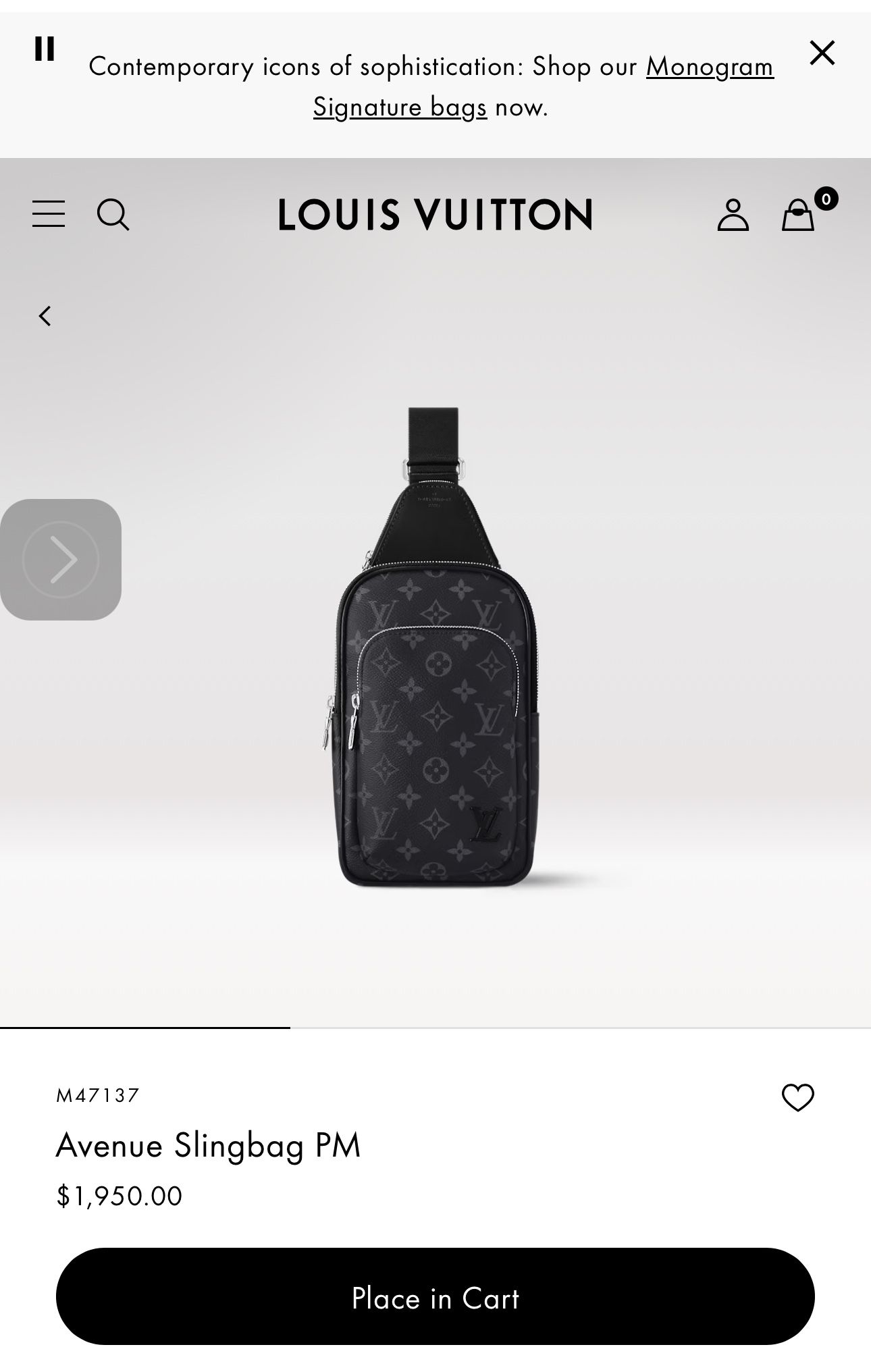 Authentic Louis Vuitton Crossbody Sling bag