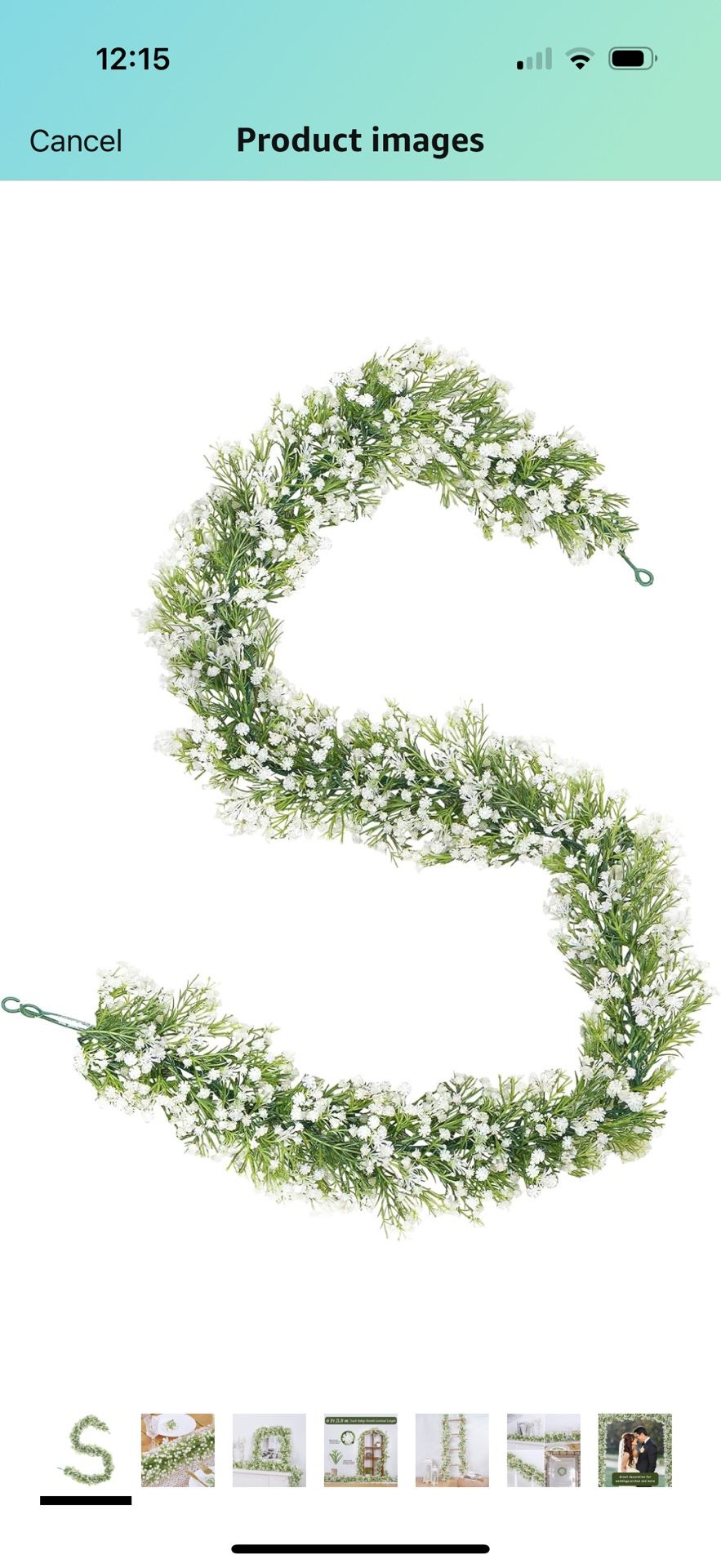 4 Pcs Babys Breath Artificial Flowers Vines,