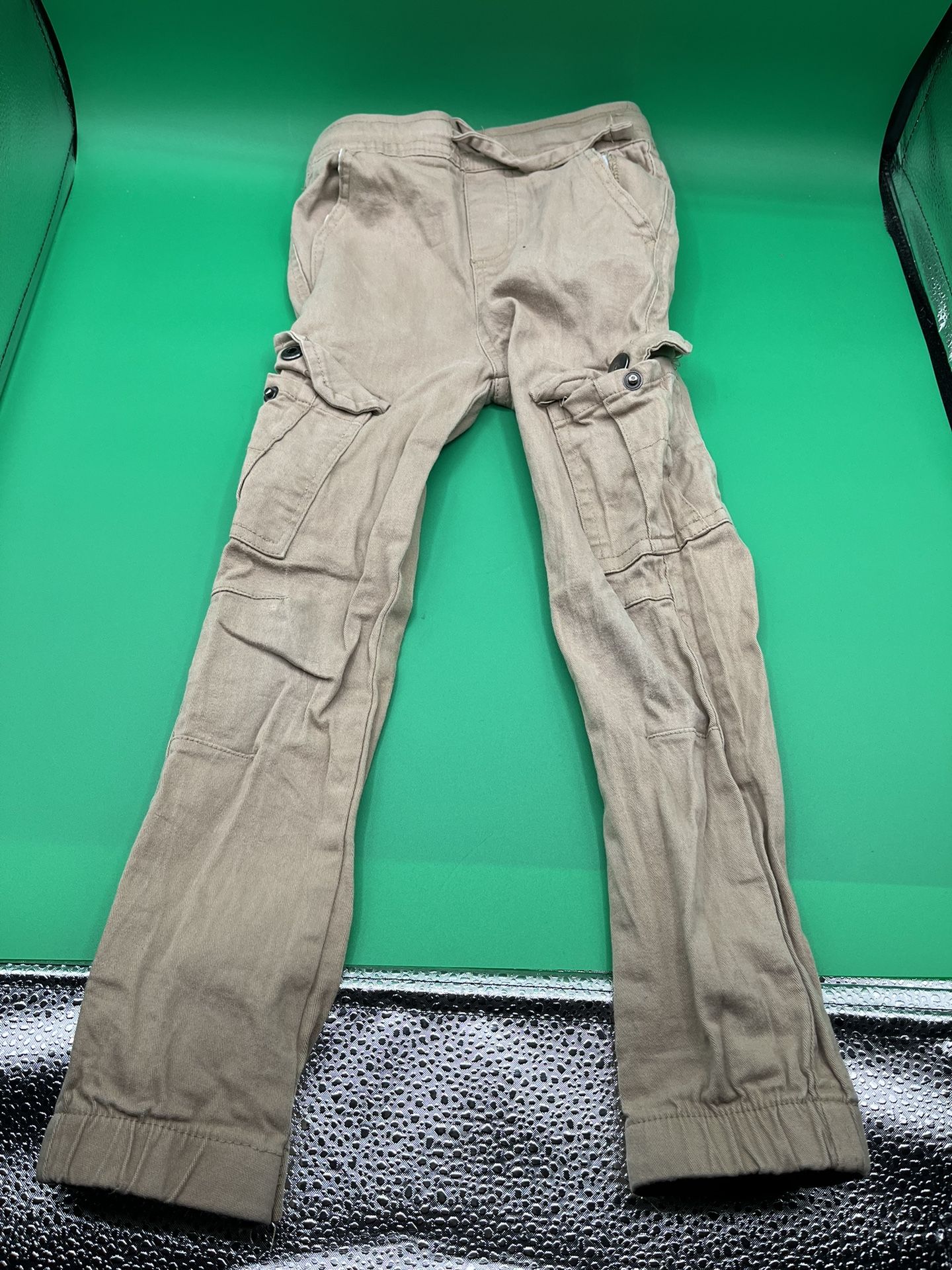 Retro Stitch Beige Cargo Pants Size 7