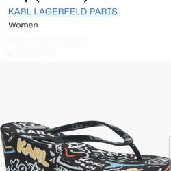 Women's Flip-flops  Karl Lagerfeld..size 6