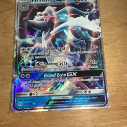 primarina gx 42/149 Pokemon jumbo card