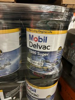 Mobil Delvac 1300 Super 15W-40 Engine Oil bucket
