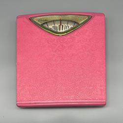 Vintage MCM Hot Pink Counselor Bathroom Scale