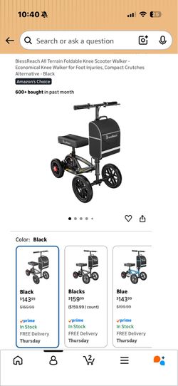Knee scooter