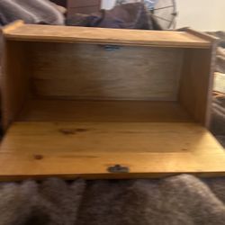 Antique Bread  Cabinet antique music box, antique Bible