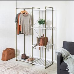 Honey-Can-Do Freestanding Closet / Wardrobe Organizer – LIKE NEW – 2 Available – Portable & Easy to Move