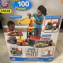 Build & Play Construction Zone Toy Set