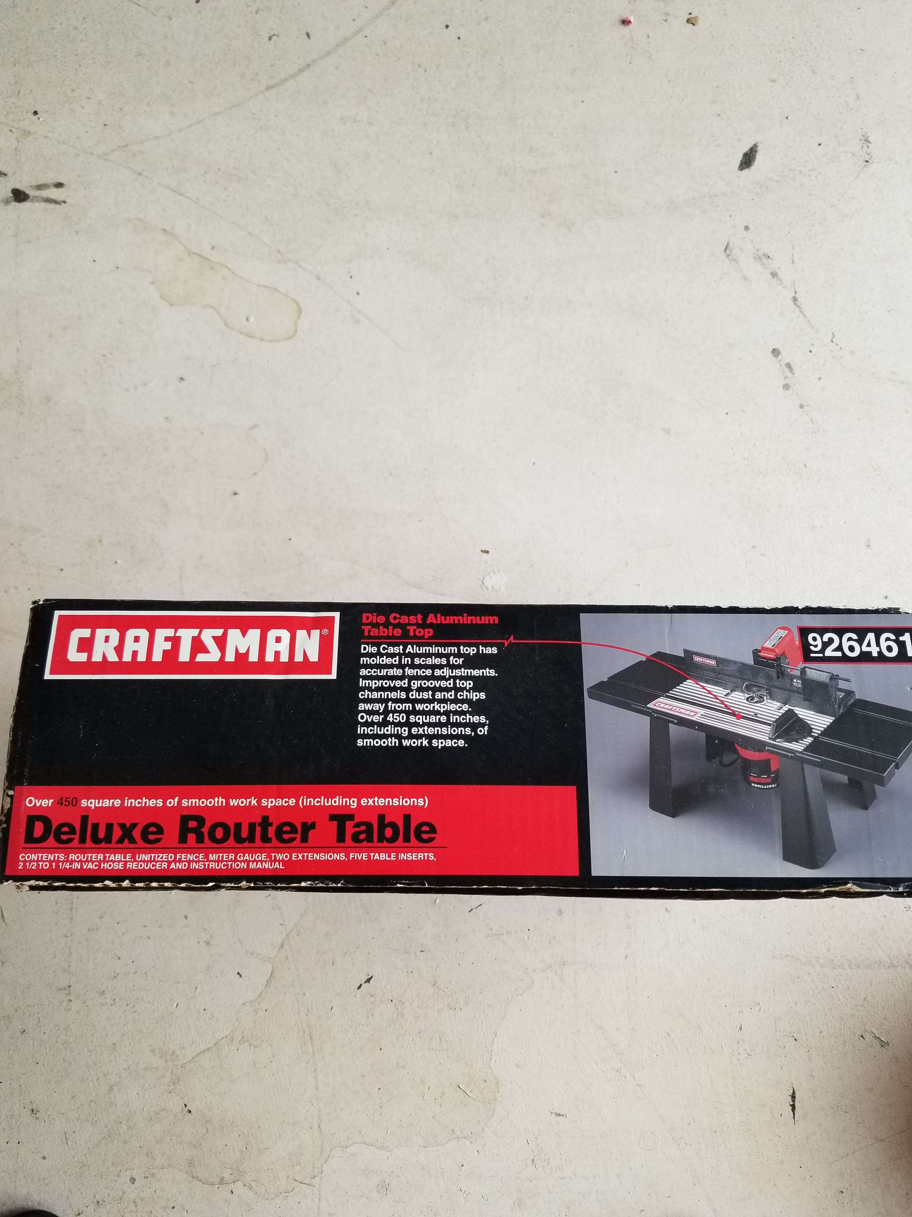 Craftsman Deluxe Router Table Brand New For Sale In Cape Coral, FL
