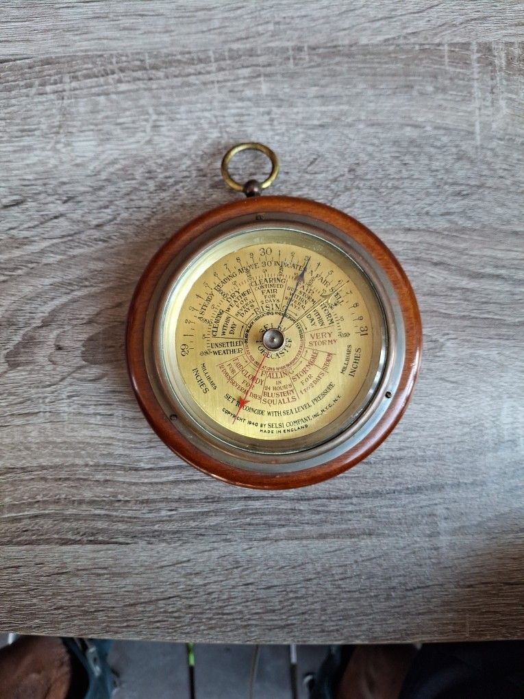 
1930 Selsi Forecaster Barometer 