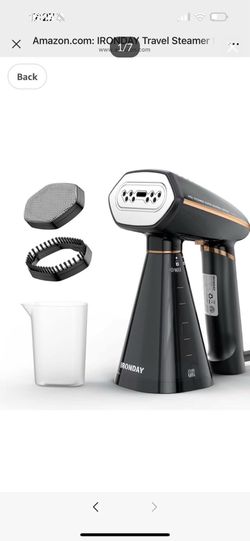 Brand new in box Travel Steamer for Clothes,25s Fast Heat-up,2 Steam Levels,1200W Garment Steamer,350ml Detachable Water Tank,Auto Shutoff,Portable Fo