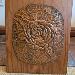 Arts and Crafts Copper Repousse Relief