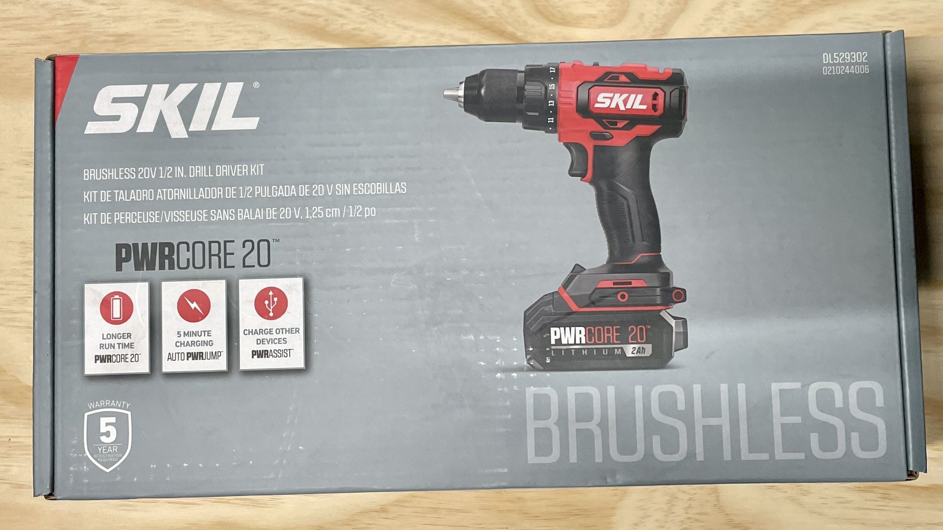 Skil 20V Brushless Drill/Driver Kit New