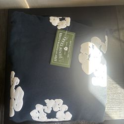 Navy blue denim tears hoodie