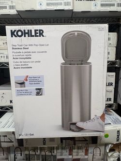 Kohler 8L Step Trash Can. New. Multiple Available