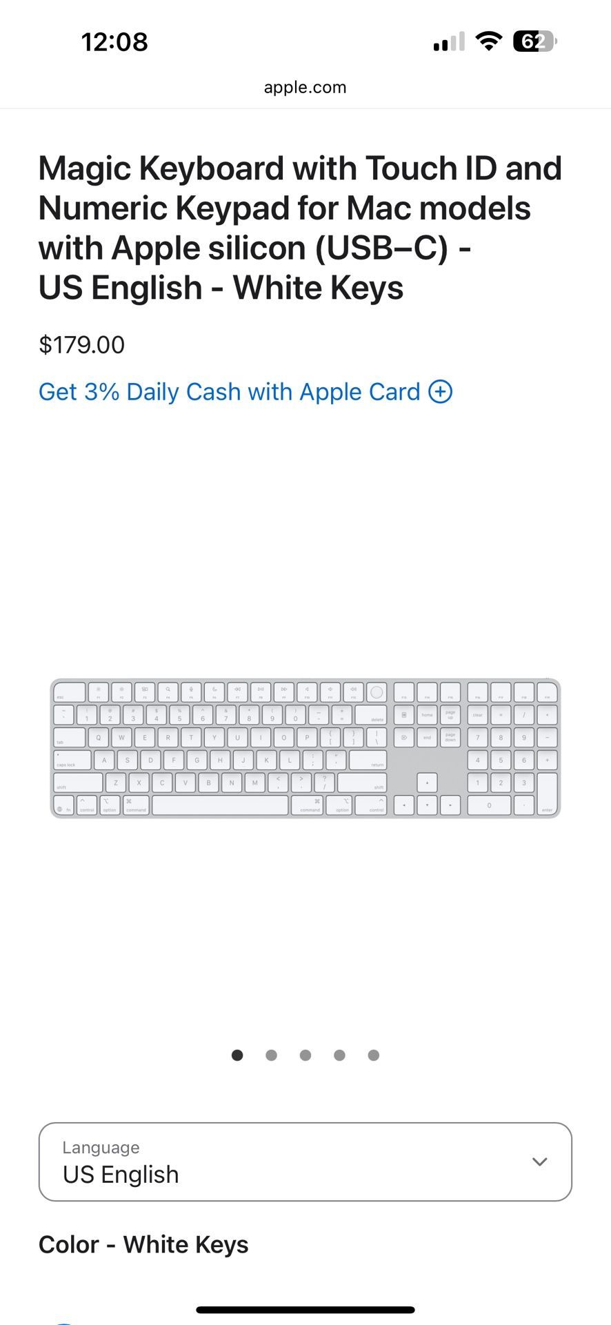 Apple Magic Keyboard with Number Pad and Touch ID