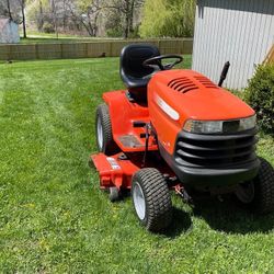 Ride On Mower And Green Push Mower