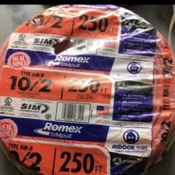Romex Wire 10/2. 250 Feet
