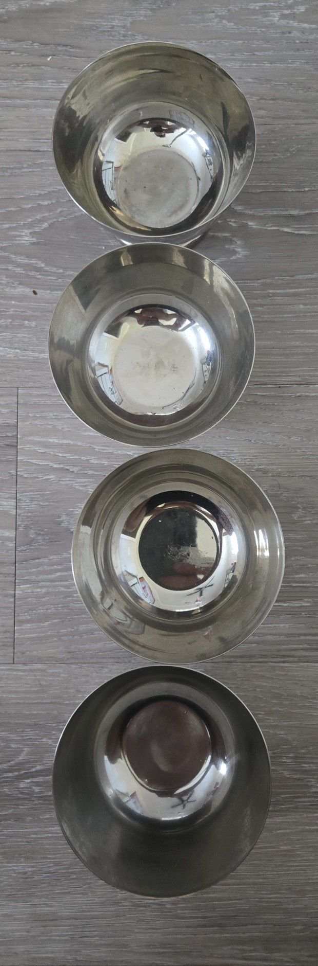 godinger silver art co condiment bowls monogram m