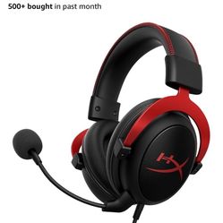 Title: 🎧 HyperX Cloud II Gaming Headset – Detachable Mic, USB Control, Extra Pads