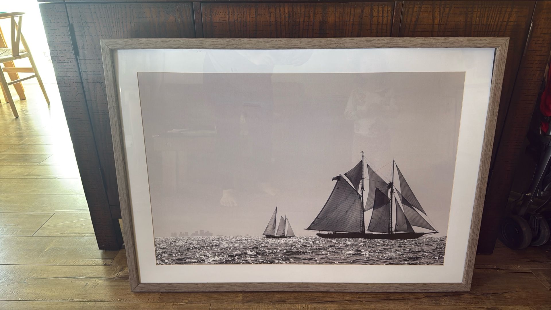 Large Framed Boat Photo