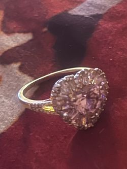 PINK GOLD PLATED HEART RING