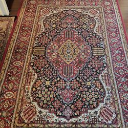 Vintage 1979 Egyptian Hand-Knotted Wool Rug 6.5ftx10ft