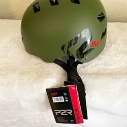 New, Price Firm, P2R DAPP Dark Olive, M55-58 (M) Bike Helmet