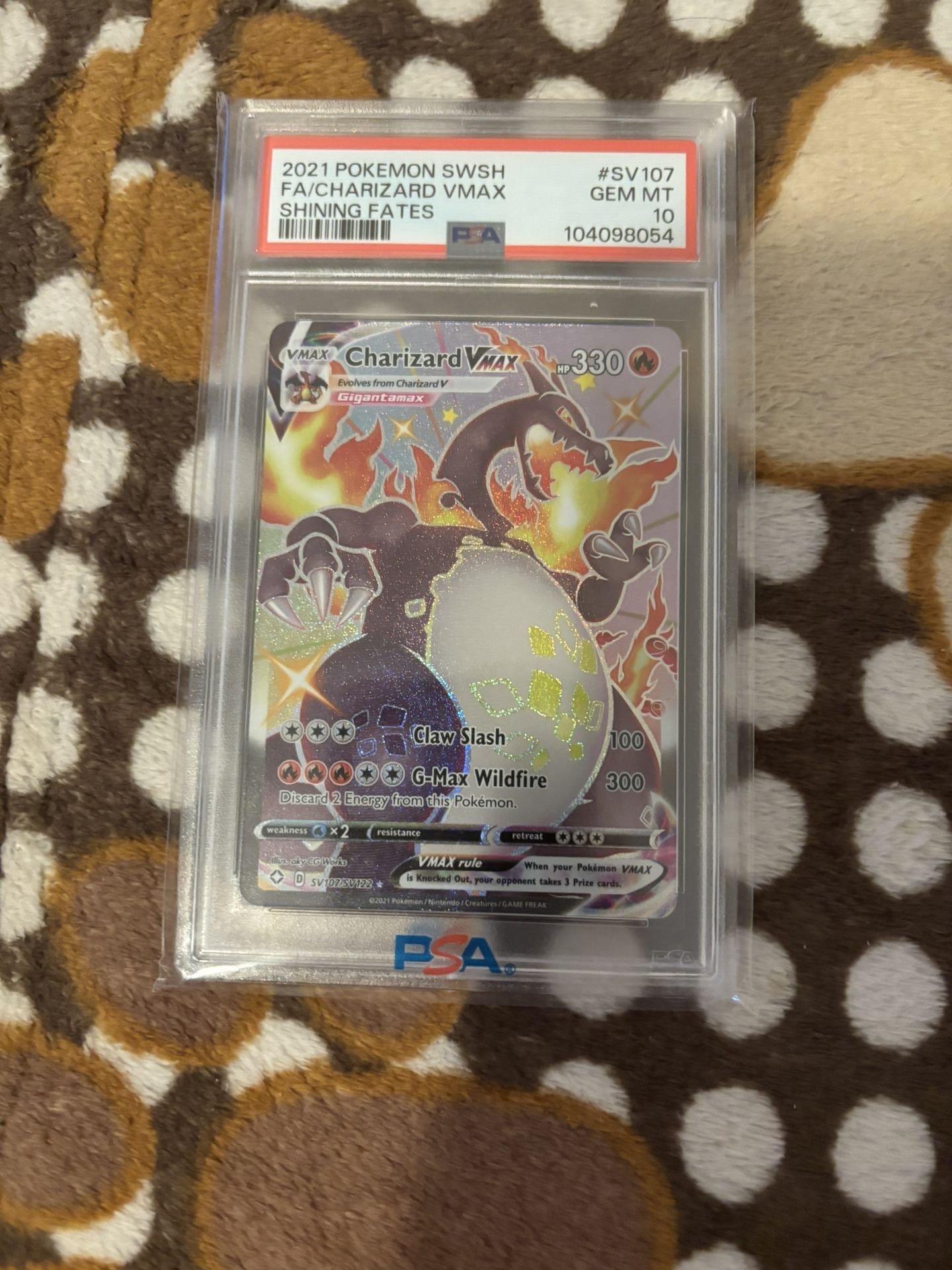 Shiny Charizard VMAX Full Art Shining Fates PSA 10
