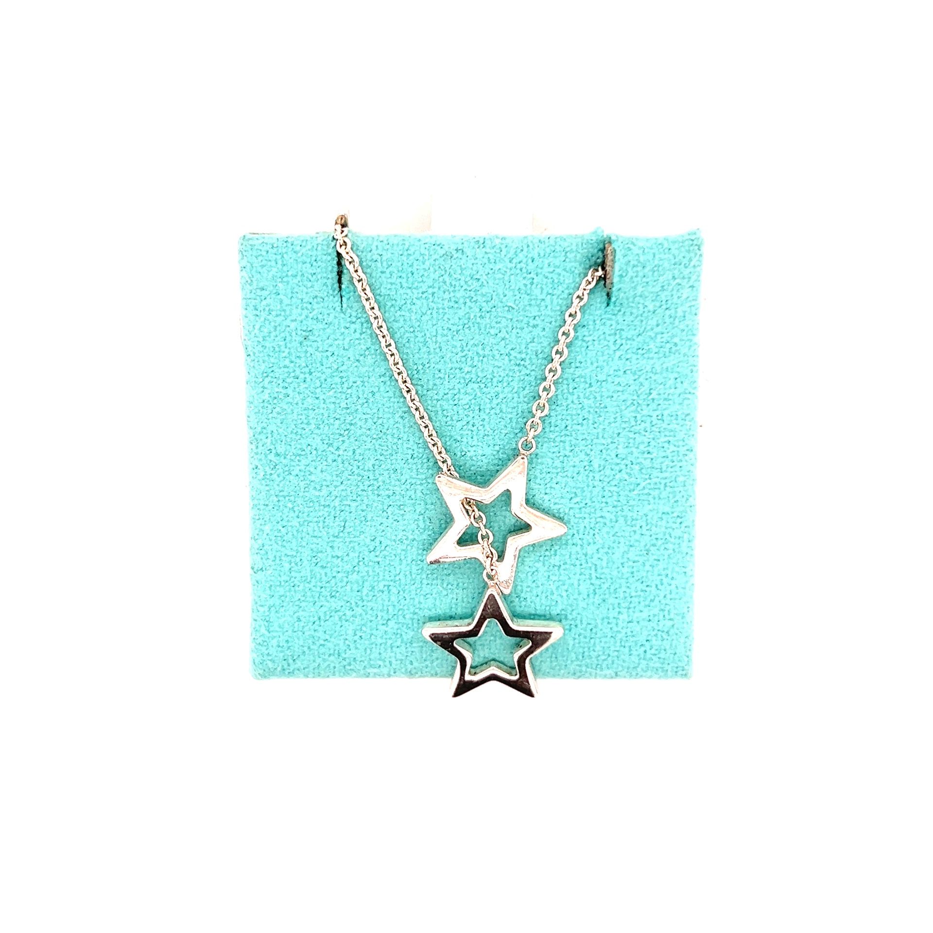 Retired T&Co. 925 Star Lariat Necklace