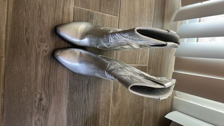 Boots - silver size 9 - forever 21
