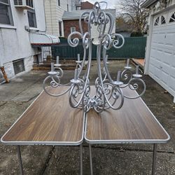 Beautiful Xlarge 8 Light Silver Iron Chandelier 