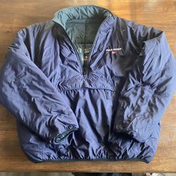 Large Vintage Reversible Ralph Lauren Polo Sport Puffer Jacket