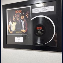 AC/DC Vinyl Framed 