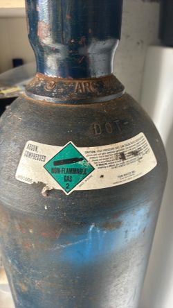Argon welding tank