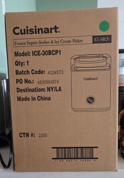 Cuisinart Frozen Yogurt/ Sorbet / Ice cream maker