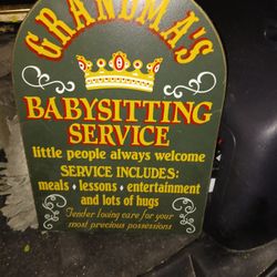 Heavy Wood Made Grandma's Sign 8 Firm Look My Post Moving All Got Go