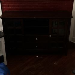 Wood TV Stand. 