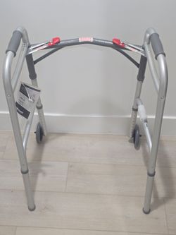 Drive Medical Folding Walker w/ 5" Wheels -