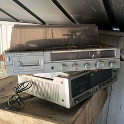 Old Turn Table/Cassette/Radios