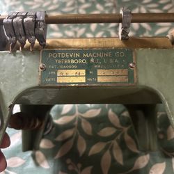 Vintage Potdevin Labeling Glue Machine – Potdevin Machine Co., Teterboro NJ – Industrial Ephemera