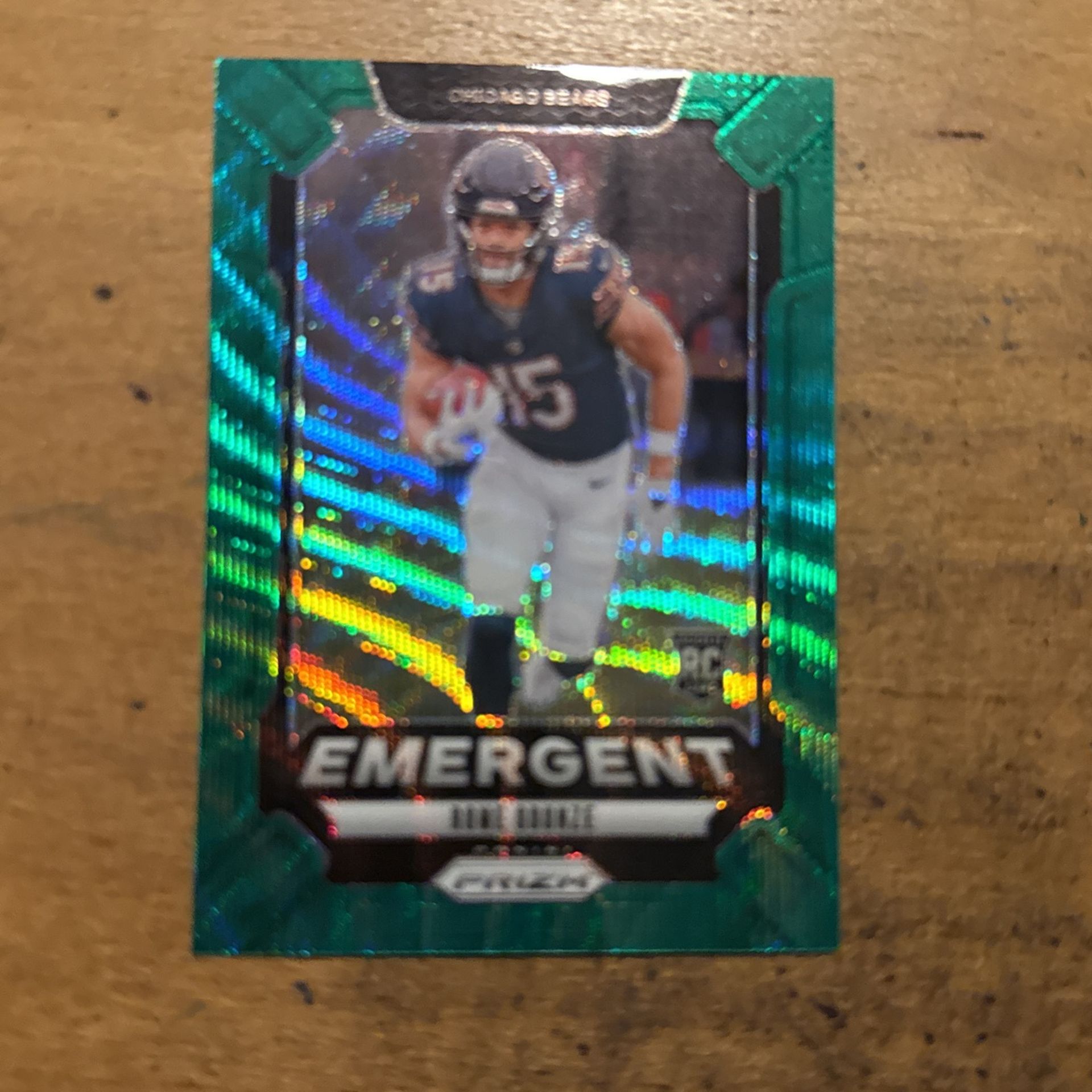2024 PRIZM ROME ODUNZE GREEN EMERGENT ROOKIE CARD