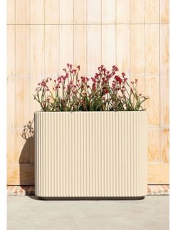 Veradek large ribbed modern Planter for Porch, Patio, Backyard privacy/ room divider. New 8 available