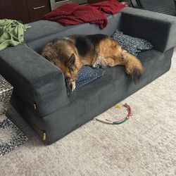 Foldout Loveseat - Includes Two Ottomons That Fit Into Seat