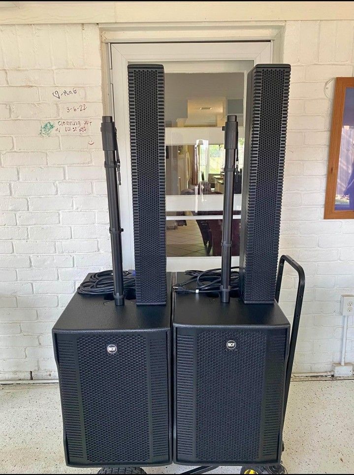(2) Rcf Evox 12 Subwoofer Black